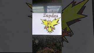 Zapdos drawing with alcohol markerZapdosAryanvermastudios mrroshan3dart Creativeartz [upl. by Candace]