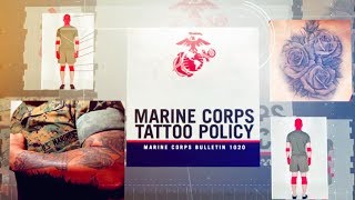 Updated Marine Corps Tattoo PolicySummarized [upl. by Necaj]