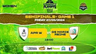 betPawaPlayoffs 2024 WOMEN  SEMI FINALS GAME 1  APR W BBC vs GS MARIE REINE [upl. by Mirabelle]