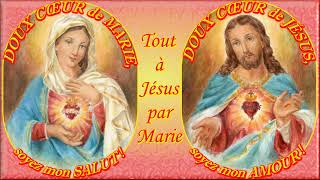 F1269 À JÉSUS par MARIE 749Musique pour aider à la récitation du Chapelet [upl. by Maryanne]