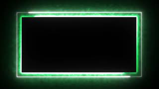 Glowing frame black screen  Neon light border  Frame template video background [upl. by Dillie]