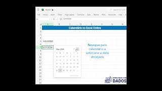 Aprenda a utilizar Calendário no Excel Online [upl. by Sammy]