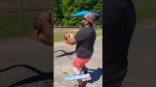 Super hot fire 🔥 gets beat by the fan before his Deadly swish carolinabull nba basketball [upl. by Yehc194]