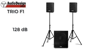 AudioDesign  TRIO F1 sistema triamplificato [upl. by Namurt]