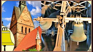 Hannover Marktkirche Glocken der Evangelische Lutherische Kirche Teilgeläut [upl. by Ginevra]