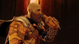 God Of War 4  Kratos amp Atreus Drink Lemnian Wine [upl. by Viguerie515]