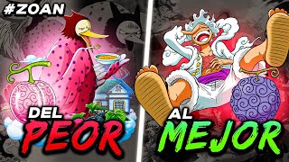 Del PEOR al MEJOR USUARIO ZOAN en ONE PIECE [upl. by Alamaj]