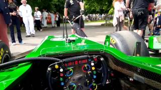 Goodwood Festival of Speed  Caterham F1 amp Alexander Rossi first hillclimb prep [upl. by Cyrille157]