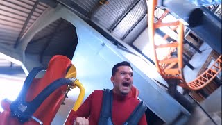 Tornado BOOST MODE on INSANE Spinning Roller Coaster 4K POV  Bakken Denmark No Copyright [upl. by Kurtis]