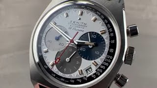 Zenith Chronomaster Revival El Primero 03A3844003817C855 Zenith Watch Review [upl. by Amsaj]