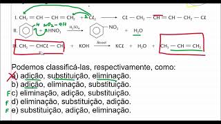 CesgranrioRJ Considere as seguintes reações orgânicas [upl. by Dinsmore]