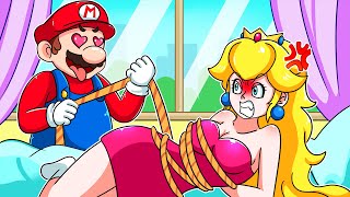 What Happen to Peachs  Peachs Being Peeped  The Super Mario Bros Animation [upl. by Frager]