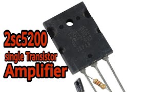 2sc5200ttc5200 BJT Transistor Mosfet npn mini Audio Amplifier [upl. by Kcirdlek175]