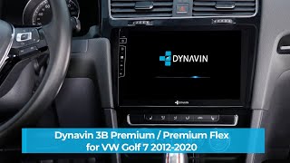 VW Golf 7 Dynavin Android Radio Navi Einbau D93B Premium  Premium Flex [upl. by Nallek27]