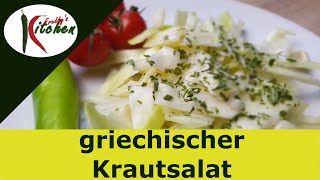 Griechischer Krautsalat  Greek cabbage salad [upl. by Maren]