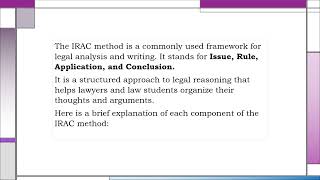 HOW TO ANSWER BAR QUESTIONS IRAC Method [upl. by Analos]