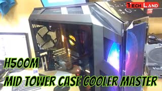 H500M Mid Tower Case Cooler Master MasterCase ADDRESSABLE RGB FANS Four Tempered Glass  Tech Land [upl. by Levenson768]