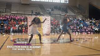 Evolution Dance Academy Duo  DFW Texas Majorette Dance Competition [upl. by Donoho]