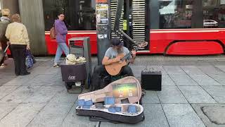 Mariusz Goli  MAKS  dla synka Street Music Katowice Maksymilian Kolbe Guitar solo Busker [upl. by Niamart]