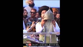 جنگی لباس آ گیا😱❤️ saad Hussain rizvi urs Mubarak byan  urs Mubarak videos [upl. by Einhapets]