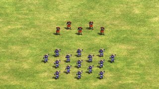 HOW MANY SHOTEL WARRIORS DO YOU NEED TO KILL 5 SAMURAI😨 Age of Empires 2 [upl. by Nahsyar]