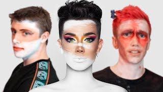 SIDEMEN TRY JAMES CHARLES MAKE UP TUTORIAL [upl. by Iverson]