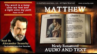 40  Book of Matthew  Read by Alexander Scourby  AUDIO amp TEXT  FREE on YouTube  GOD IS LOVE [upl. by Aram]