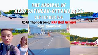 The arrival going to AERO Gatineau Airshow 2024 to watch airplane Arrivals 🇺🇸🇬🇧🇨🇦 September 5￼ [upl. by Hasile11]