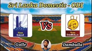 Galle vs Dambulla  Match 15  National Super League Limited Over Tournament 2024 [upl. by Amron]