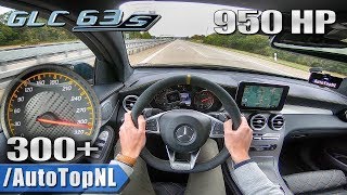 950HP MERCEDES GLC 63 S AMG GAD Motors 300kmh AUTOBAHN POV by AutoTopNL [upl. by Patnode]