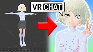 VRoid to VRChat Unity 2019  Blender BEGINNER TUTORIAL [upl. by Eki]