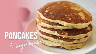 PANCAKES DE AVENA PERFECTOS  SÓLO 3 INGREDIENTES  AUXY [upl. by Pettit]