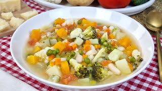 🥣 Sopa Minestrone Italiana  Famosa En El Mundo Entero [upl. by Edwine]