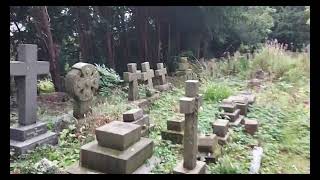 Spooky churchyard with a eerie feel ghosts hauntedgraveyard paranormal [upl. by Adnamal]