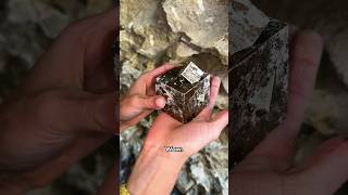 Digging Up a Big Pyrite Crystal in Spain [upl. by Lawford713]