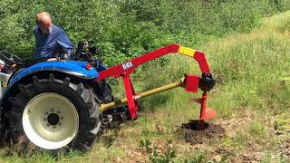 EGITB tractor grondboor demonstratie [upl. by Ardnahsal932]