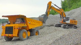 Caterpillar Dump Truck 777D Heavy RC Machines Biggest RC Construction Site [upl. by Enywad6]