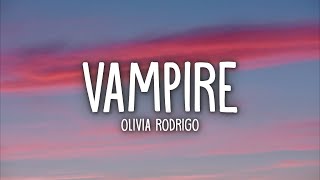 Olivia Rodrigo  vampire Lyrics [upl. by Saidee541]