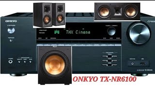 4K 8K ONKYO TXNR6100 VRS KLIPSCH SPEAKERS [upl. by Nahtaj]