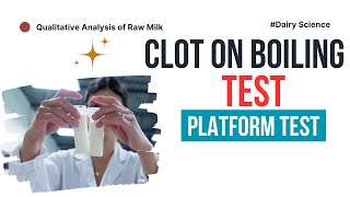 Clot on Boiling Test  Milk Quality Testing [upl. by Ursi]