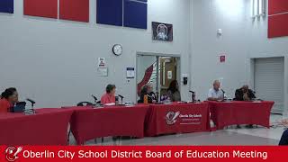 Oberlin City Schools Board of Education Meeting  09102024 [upl. by Hermine298]