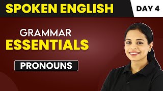 Pronouns  Grammar Essentials Day 4  Spoken English Course📚 [upl. by Anaigroeg]