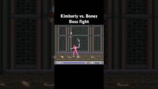 Power rangers Kimberly vs Bones powerrangers boss snes gaming pinkranger [upl. by Aicenet]