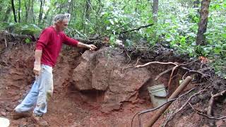 92520 More big blocks of milky quartz at Emerald Hollow Mine in Hiddenite NC [upl. by Marduk]