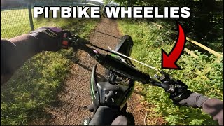 Practicing Wheelies On My Pitbike [upl. by Jonathon]