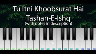 Tu Itni Khoobsurat Hai Barkhaa  TashanEIshq Title Song  Easy Piano Tutorial with Notes [upl. by Shelia]