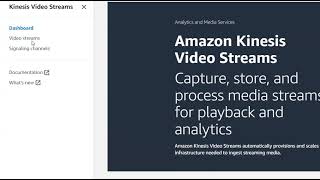 AWS KinesisAmazon Kinesis Video Stream theorey and hands on [upl. by Ender]