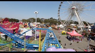 HD Crazy Coaster  Roller Coaster Carnival Ride at Orange County Fair Costa Mesa CA [upl. by Weide302]