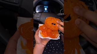 Eating Jalebi in Car ASMR Video in CAR  Indian Sweets Asmr  Big Bites  Mukbang [upl. by Yrelbmik539]