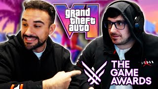 Los MEJORES MOMENTOS de ILLOJUAN Y MANGEL 🍷😆  CHARLA de GTA VI  THE GAME AWARDS 2023 [upl. by Aicirpac]